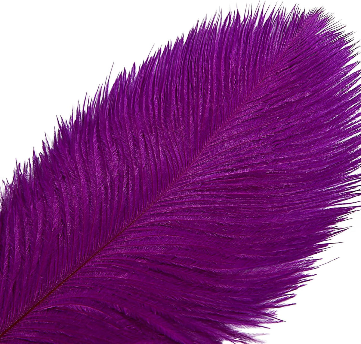 THARAHT 12pcs Purple Ostrich Feathers Natural Bulk 16-18Inch 40cm-45cm for Wedding Party