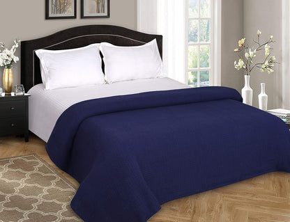 Elvana Home 100% Cotton Bed Blanket, Breathable Bed Blanket King Size, Cotton Thermal Blankets