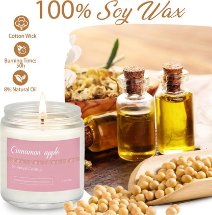 6 Pack Fall Candles for Home Scented, Fall Scented Candles for Women Gifts Autumn Home Decor