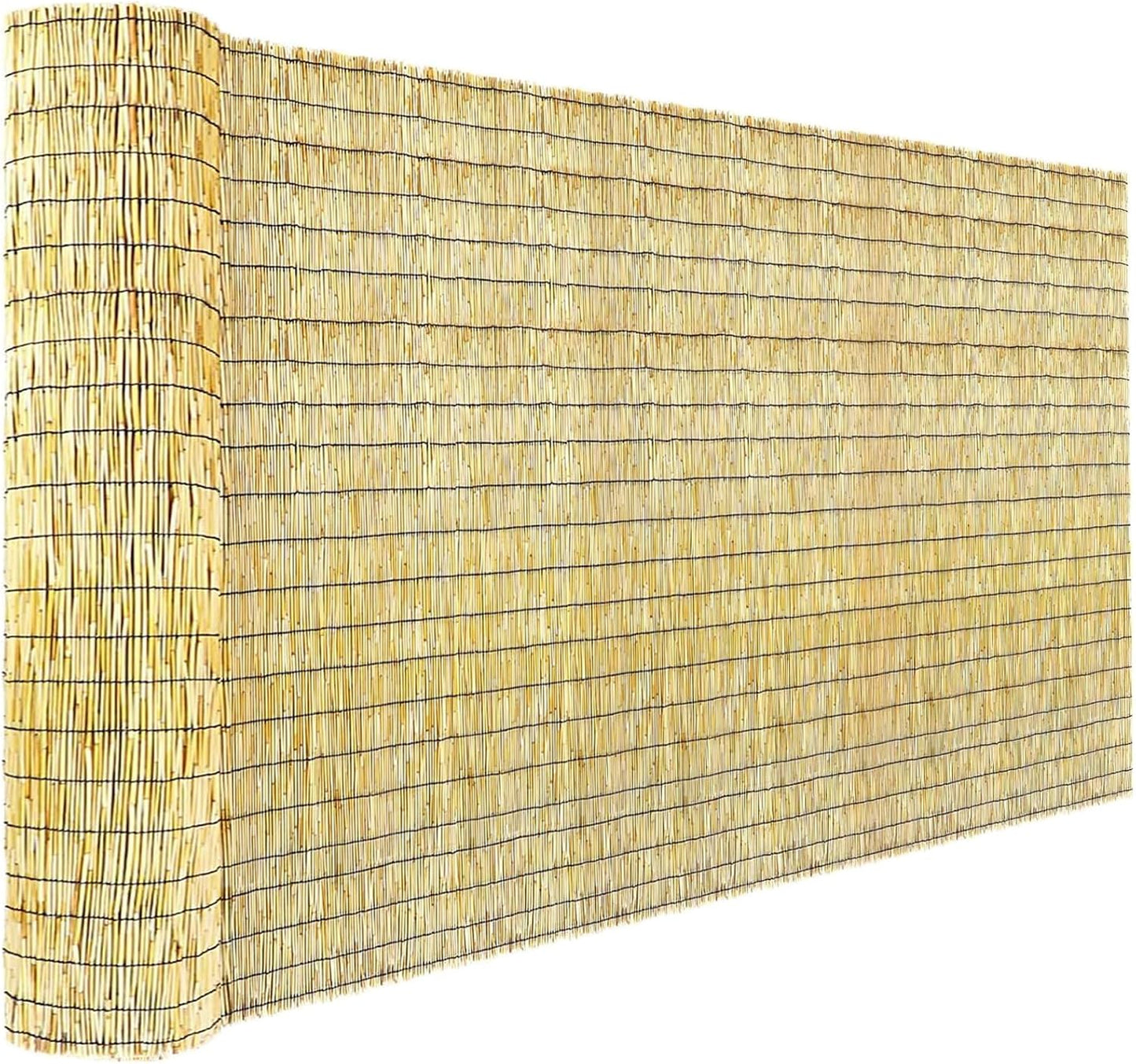 Bamboo Reed Fencing, Natural Bamboo Screens Outdoor, Decorative Privacy Screen Reed Curtains for