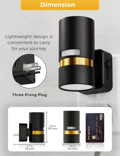 L LOHAS LED Motion Sensor Night Light Plug in, Night Lights Plug into Wall with Adjustable
