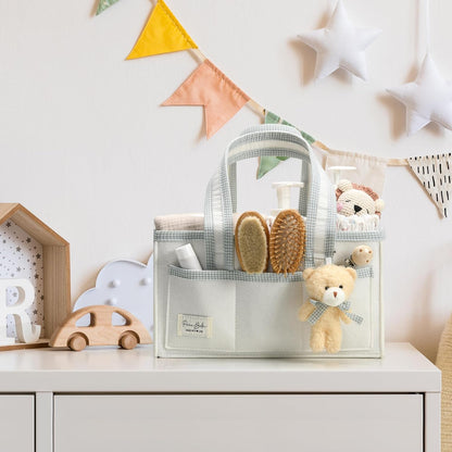PeraBella Diaper Caddy Organizer with Handle, Baby Shower Gifts Basket Bag, Registry Search Must