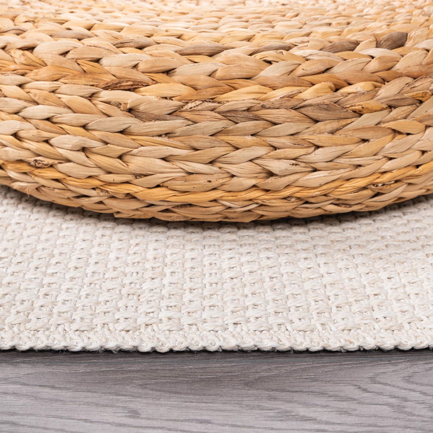 CAMILSON Easy Jute Rug 5x7, Indoor Outdoor Off-White Farmhouse Area Rugs for Living Room Patio and