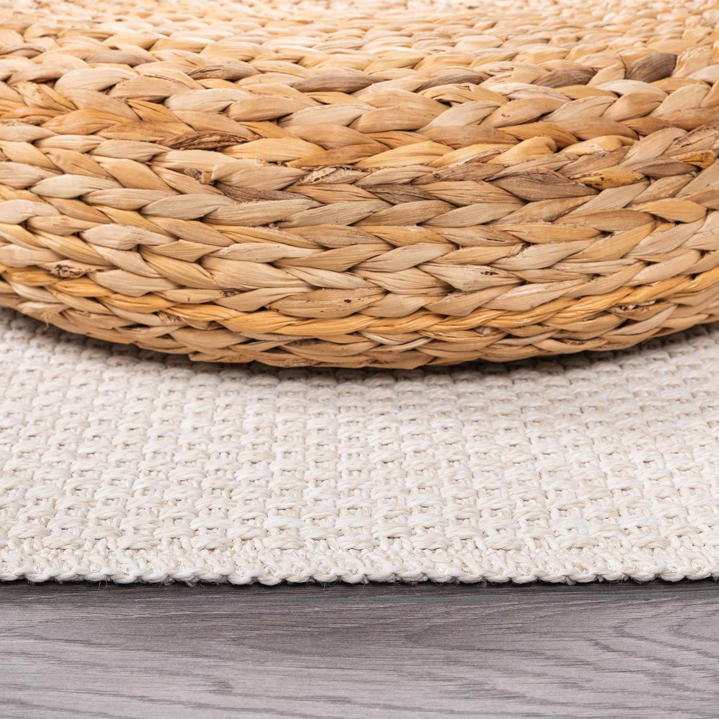 CAMILSON Easy Jute Rug 2x3, Indoor Outdoor Off-White Farmhouse Area Rugs for Living Room and