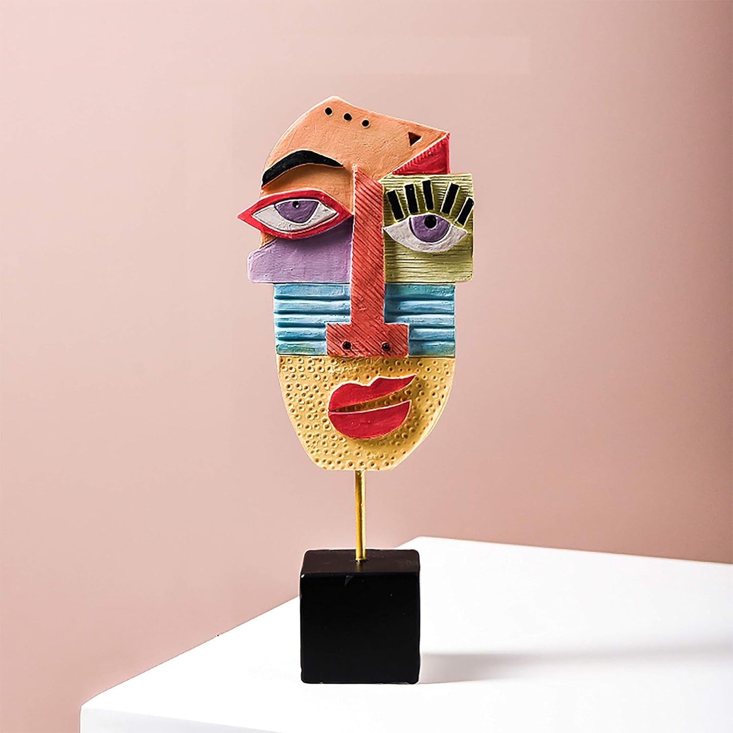 Wink - Handcrafted Statues Resin Abstract Sculpture for Home Decor Modern,African Art Tribal