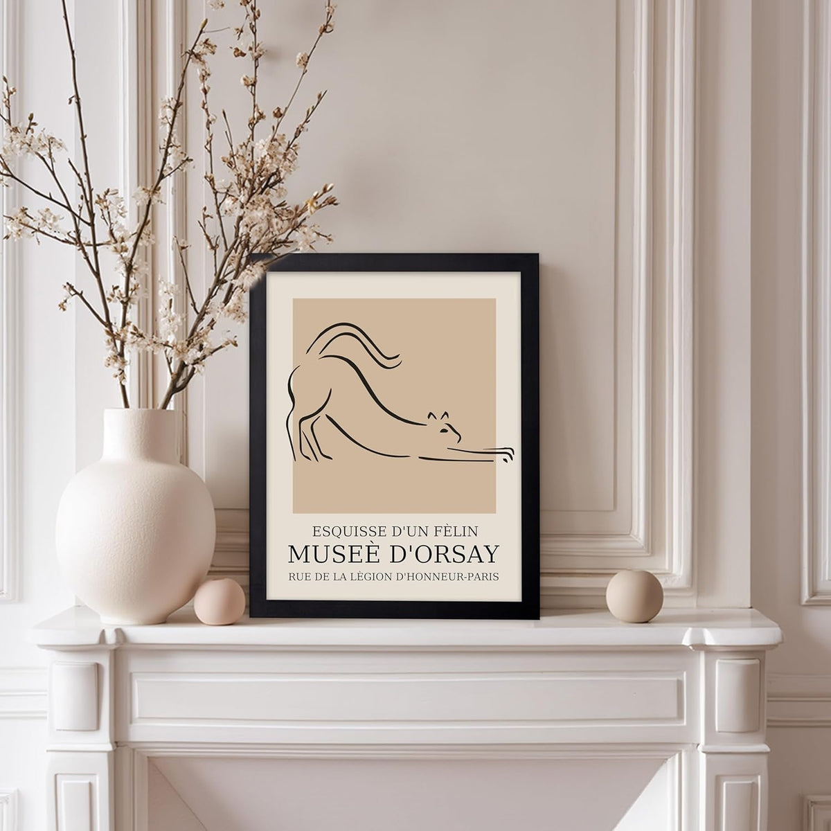 Poster Master Vintage Poster - Retro Minimalist Print - Gift for Artist, Housewarming - Cat, Line