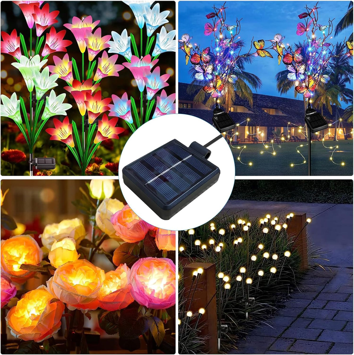 Solar Lantern Light Replacement Top ,LED Solar Panel Lantern Lid Lights Replacement Part for