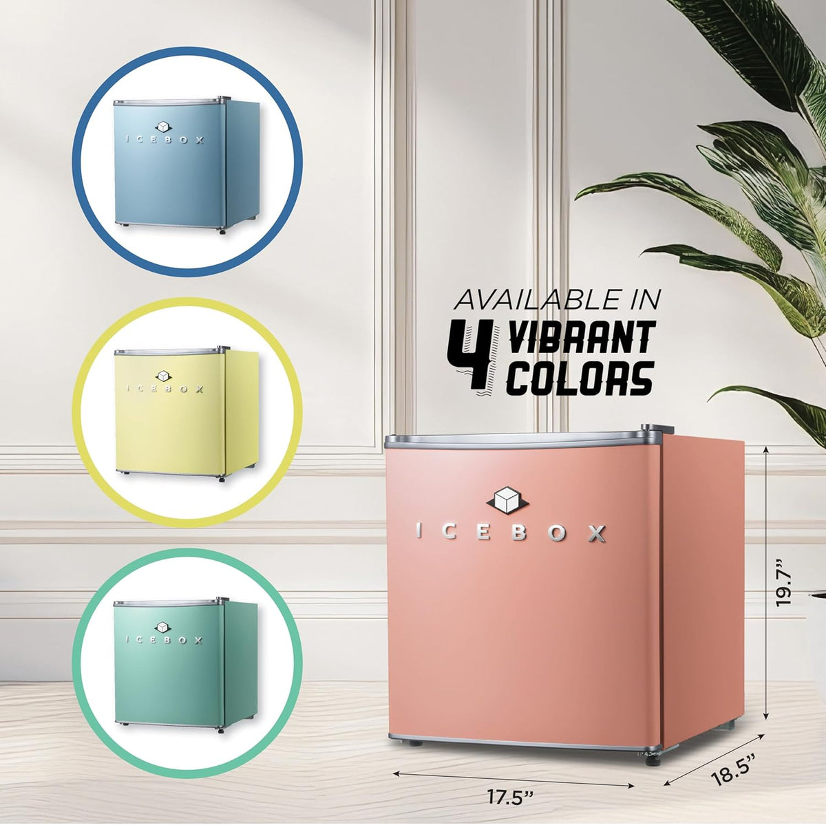 IBCR17BLS Compact, Energy Star Certified Small, Single Door Mini Fridge with Freezer Refrigerator
