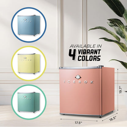 IBCR17BLS Compact, Energy Star Certified Small, Single Door Mini Fridge with Freezer Refrigerator
