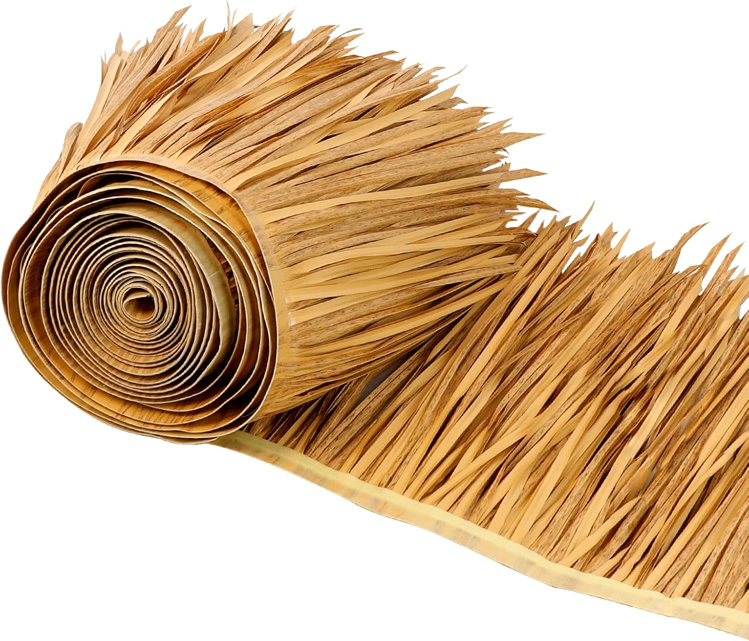 49.2ft Tiki Straw Roof–Mexican Style Artificial Palm Thatch Rolls,Tiki Bar Hut Grass Duck Boat