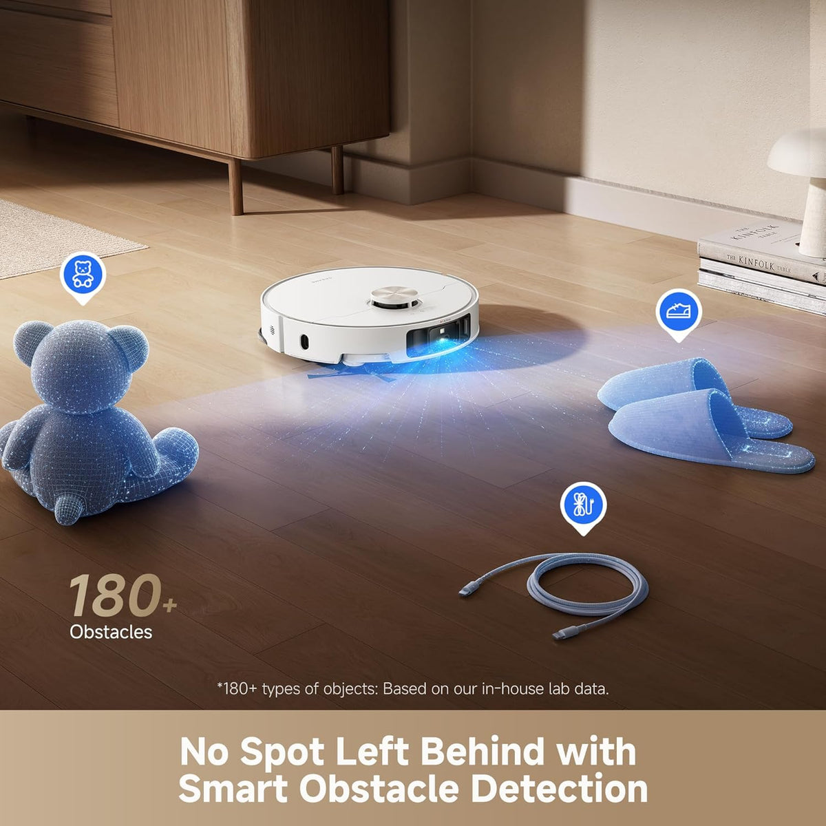 DREAME L50 Ultra Robot Vacuum and Mop White, 19,500Pa Suction, with Auto-Empty and Mop