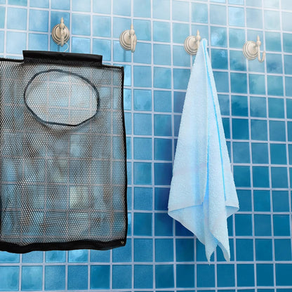 Hanging Mesh Laundry Hamper (30in*20in*2in) Large Dirty Clothes Bag, Can Be Used Behind The Door &