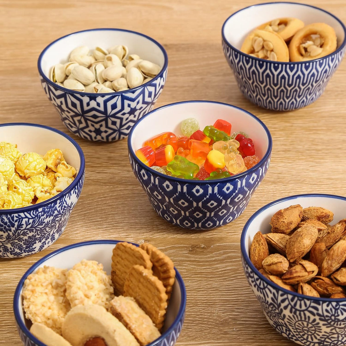 Selamica Ceramic 8oz Bouillon Cups 4 Inch Small Bowls, Dessert bowls for Soup Dipping Sauce Coffee