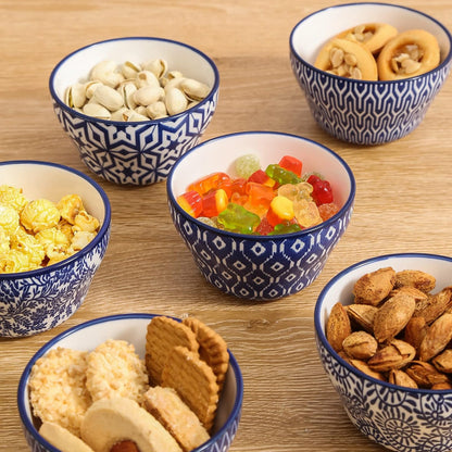 Selamica Ceramic 8oz Bouillon Cups 4 Inch Small Bowls, Dessert bowls for Soup Dipping Sauce Coffee