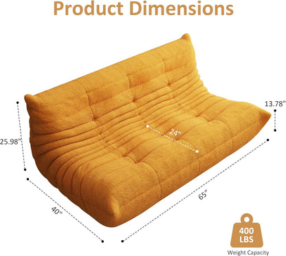 Bean Bag Chair, Oversized Bean Bag Chair for Living Room, Fireside Chair for Adults with Memory