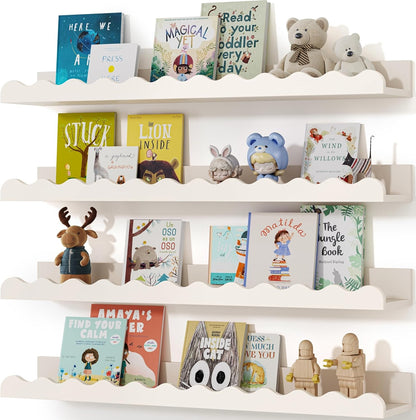 Nusery Shelves (White, 23 Inches)