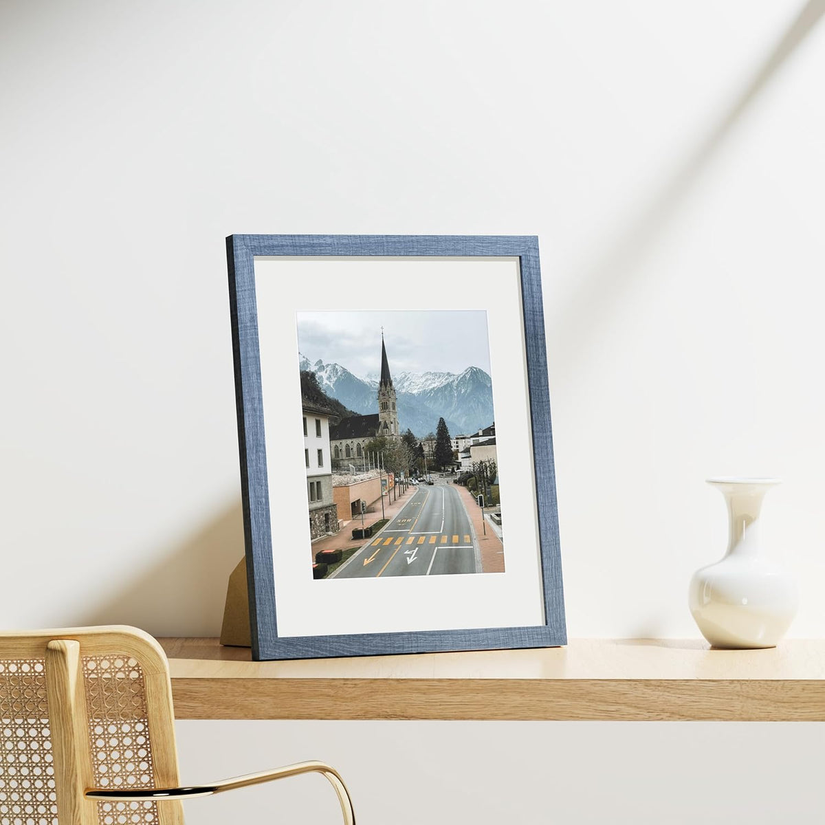 Vittanly 11x14 Picture Frames Set of 9, Shatter Resistant Plexiglass, Display 8x10 Pictures with