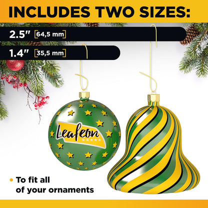 Leafeon Pack Christmas Ornament Hooks - Ornament Hanger for Christmas - Essential Hooks for