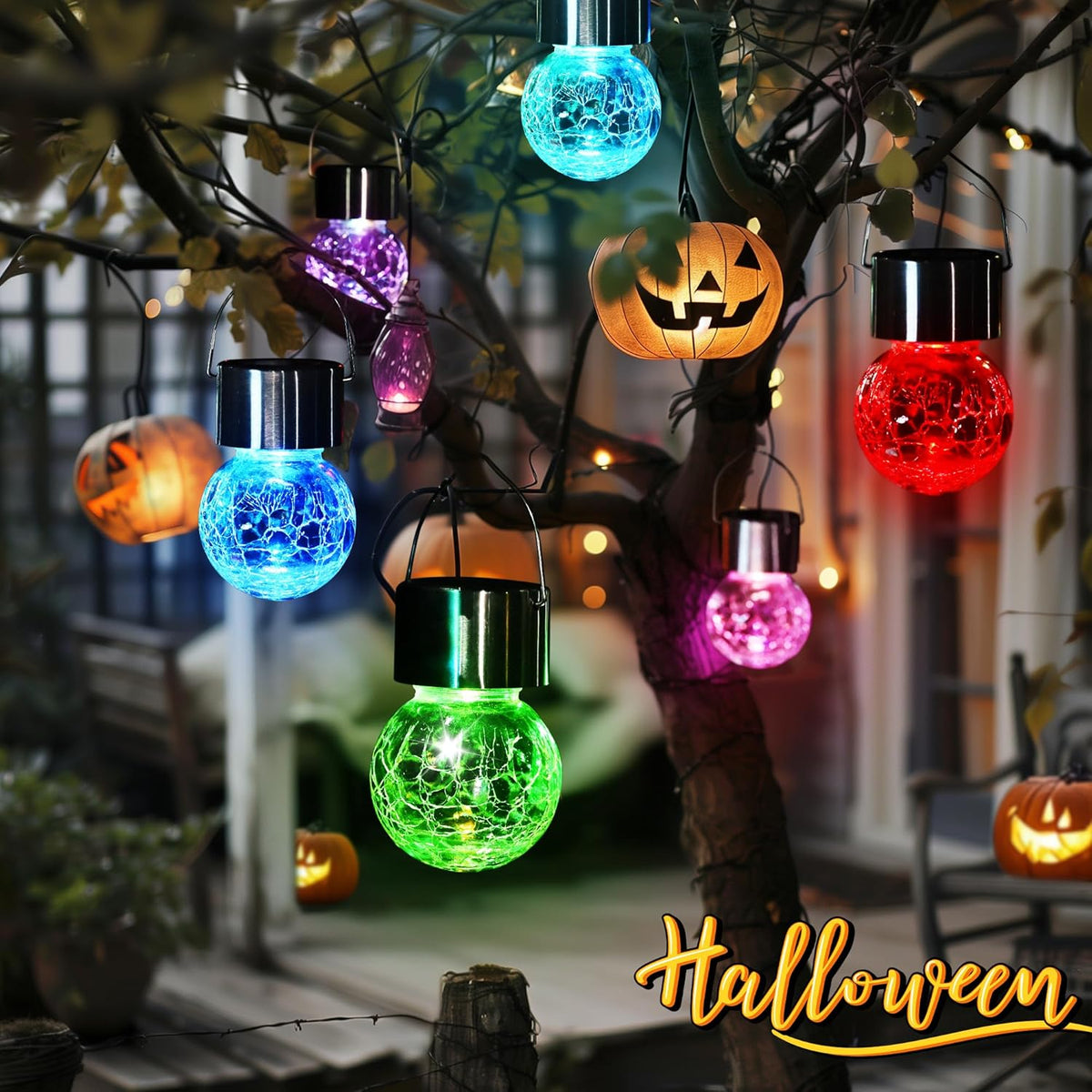 GIGALUMI Solar Lights Outdoor Waterproof ,12 Pack Solar Hanging Lights Garden Decor,Gifts for Women