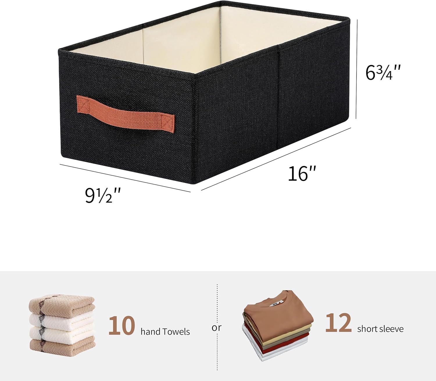 linen closet organizers and storage, 3 Pack Large Storage Baskets, Washable, Clothing Storage Bins