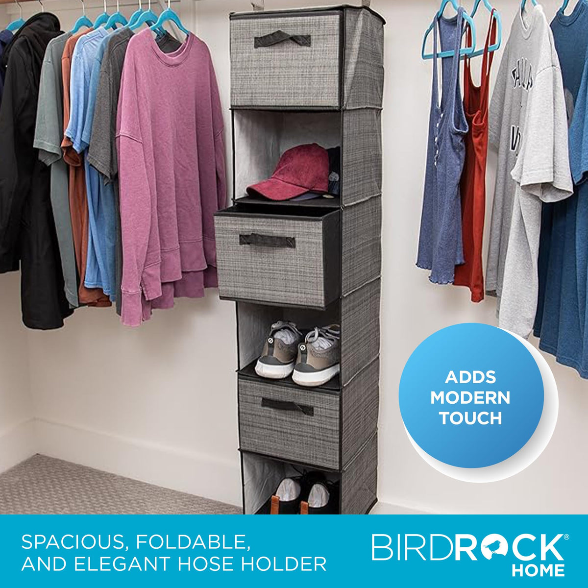 Internet's Best Replacement Extra Drawers for Hanging Closet Organizer - Canvas Storage Bins for