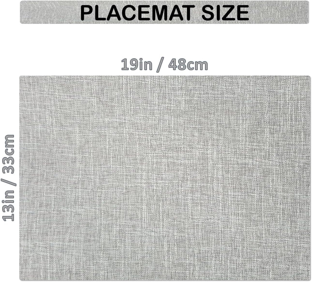 Placemat Set-Washable Place Mats for Parties, Elegant Table Mats for Kitchen Table, Set of 4 Dining