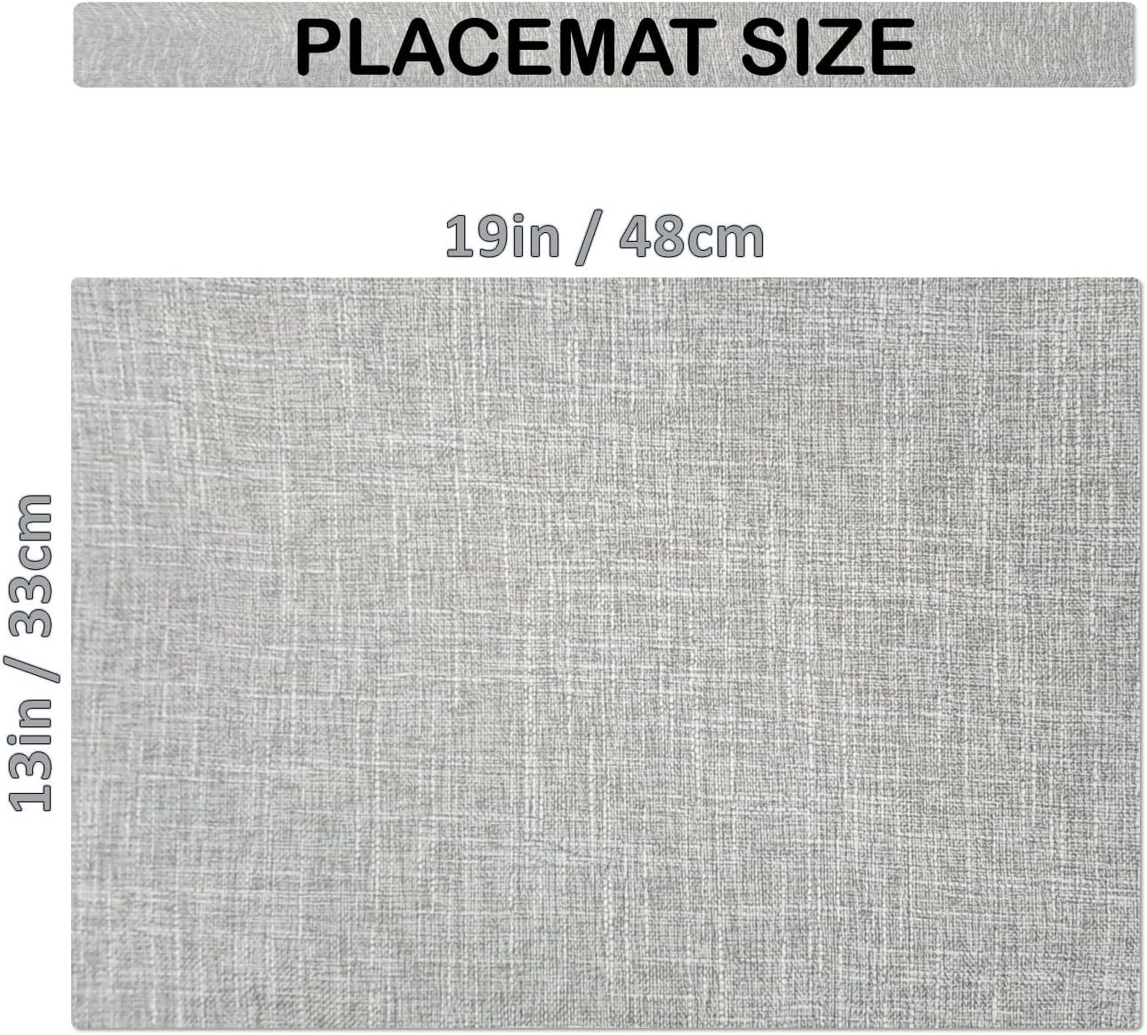 Placemat Set-Washable Place Mats for Parties, Elegant Table Mats for Kitchen Table, Set of 4 Dining