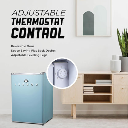 IBCR25SLT Compact, Energy Star Certified Small, Single Door Mini Fridge with Freezer Refrigerator