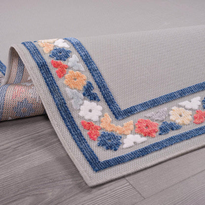 Beverly Rug Outdoor Rug 9x12 Modern Bordered Large Area Rugs for Indoor and Outdoor Patio Easy to