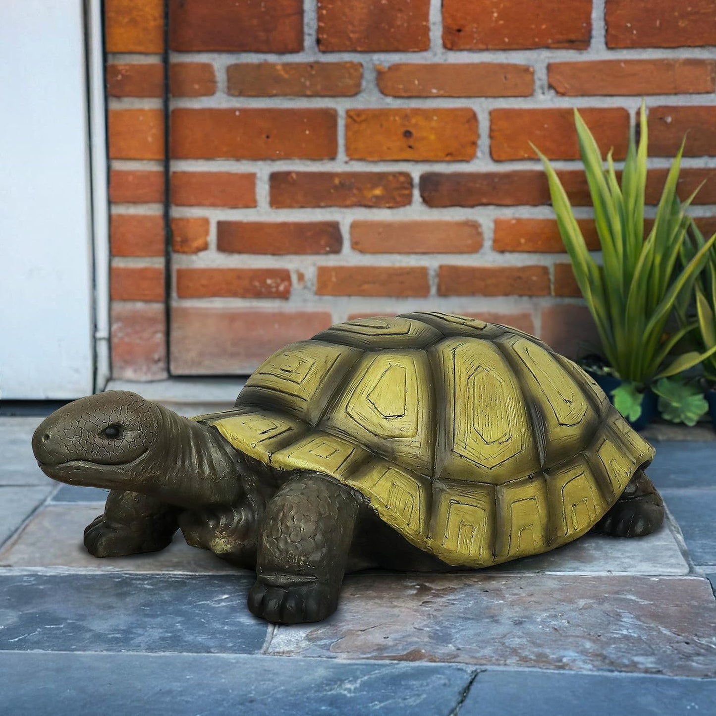 SKYFIRE Turtle Statues for Garden - 34.2” x 18.1” x 11.4” Fiber Reinforced Concrete Figurine
