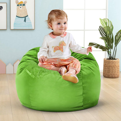 Hobestluk Bean Bag Chairs 2.5FT Bean Bag Chair with Memory Foam Filled & Machine Washable
