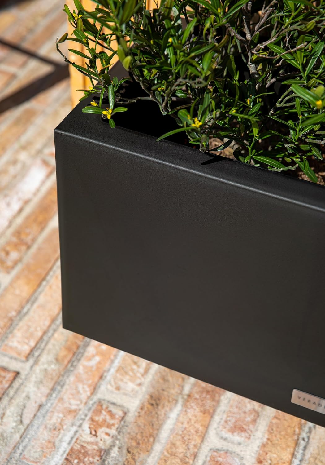 Veradek Block Series Long Box Planter - Large Rectangular Planter for Indoor or Outdoor Patio/Porch