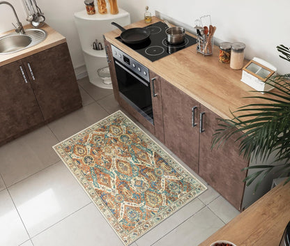 Keen Home Design 2x3 Rug - Machine Washable Entry Rug with Non-Slip Backing, Ideal for Enteryway