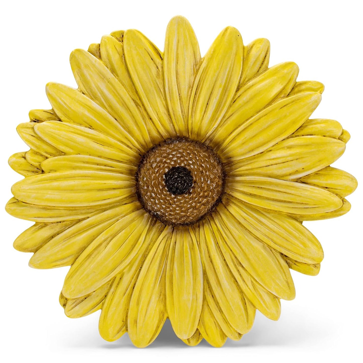 NAT & Jules Gerbera Daisy Flower Shaped Dimensional Indoor Outdoor 12 inch Cast Resin Decorative