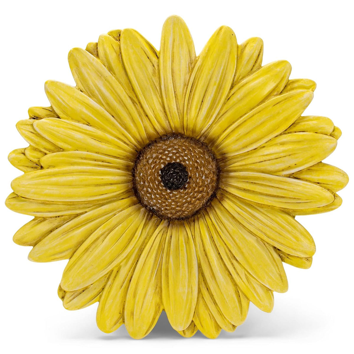 NAT & Jules Gerbera Daisy Flower Shaped Dimensional Indoor Outdoor 12 inch Cast Resin Decorative