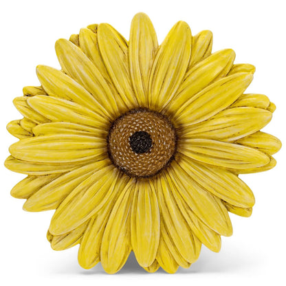NAT & Jules Gerbera Daisy Flower Shaped Dimensional Indoor Outdoor 12 inch Cast Resin Decorative
