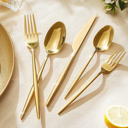 KINGSTONE Silverware Set, 60-Piece Flatware Set Cutlery Set Premium 18/10 Stainless Steel