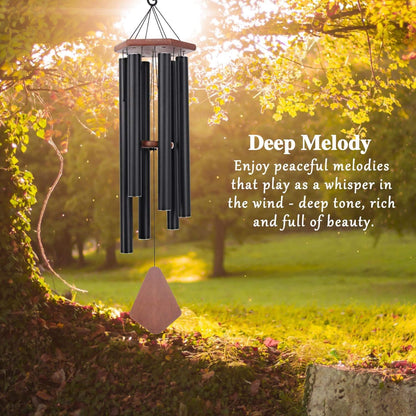 Wind Chimes Outdoor Large Deep Tone, 44 Inches Sympathy Wind Chimes Tuned Soothing Melody, Memorial