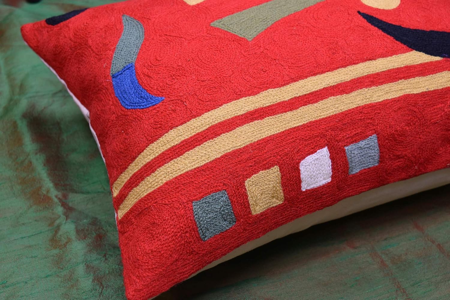 Lumbar Kandinsky Red Abstract Pillow Cover Modern Throw Pillowcase Chair Cushion Contemporary