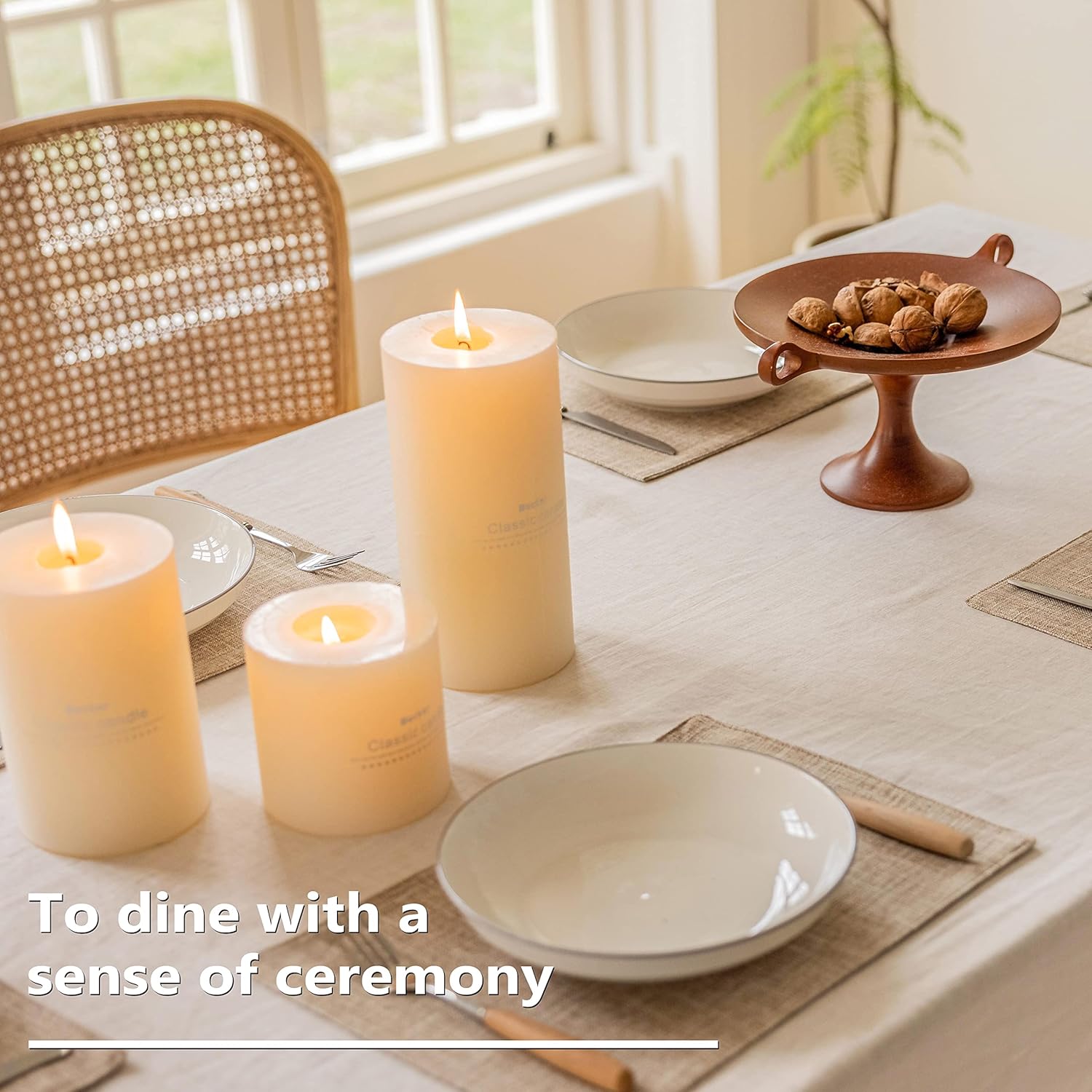 Home Brilliant Linen Place Mats Set of 4 Heat Resistant Dining Table Place Mats Cloth Placemats