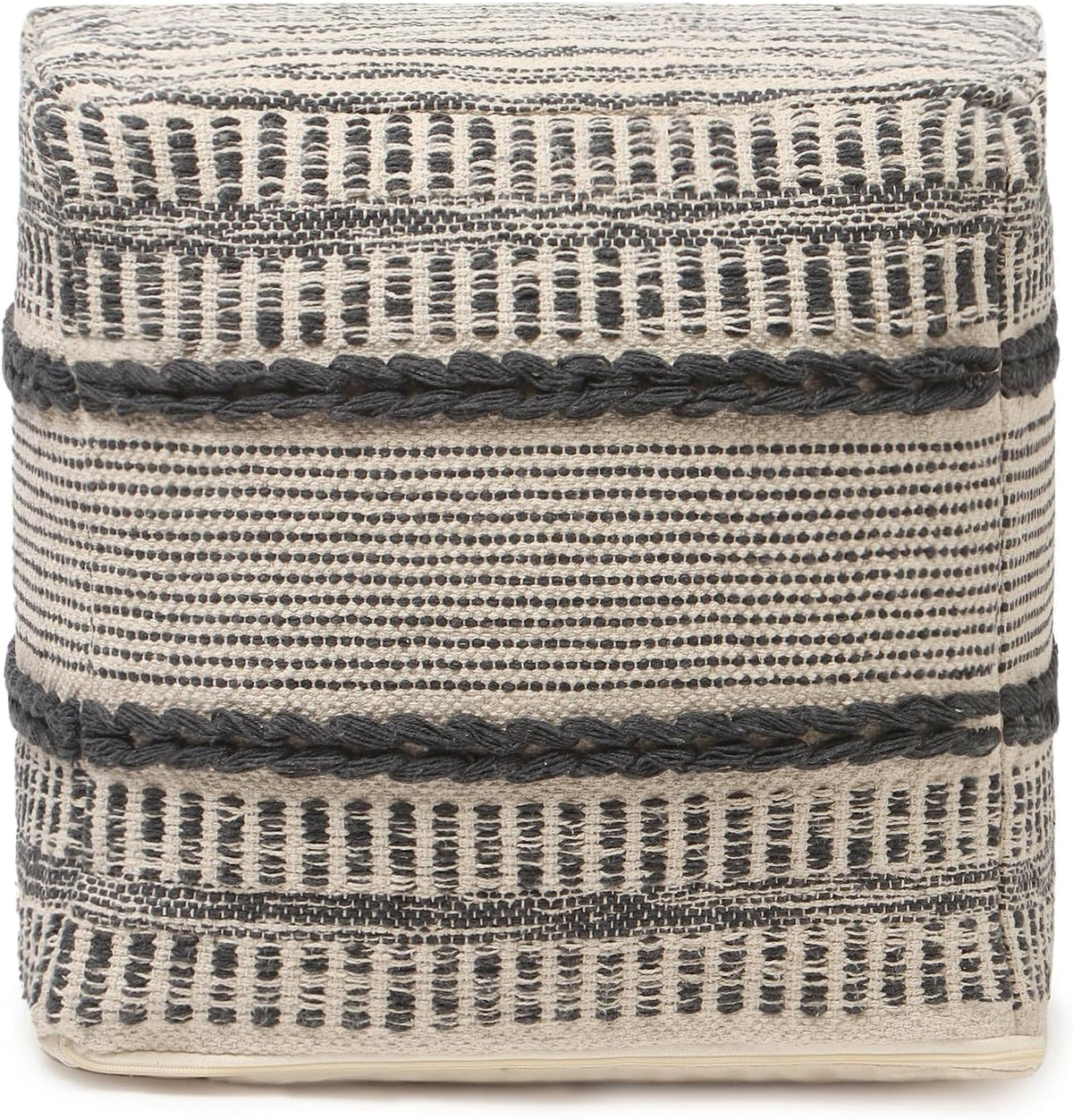 REDEARTH · Tufted Pouf Ottoman with Filler Textured Storage Cube Bean Bag Pouffe Footrest for