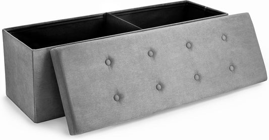 Sorbus Storage Ottoman Bench – Collapsible/Folding Bench Chest with Cover – Perfect Toy and Shoe