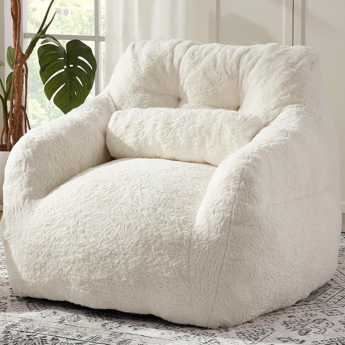Bean Bag Chair for Adults with Pillow,Oversized Bean Bag Couch Chairs for Adults,Giant Lazy Couch
