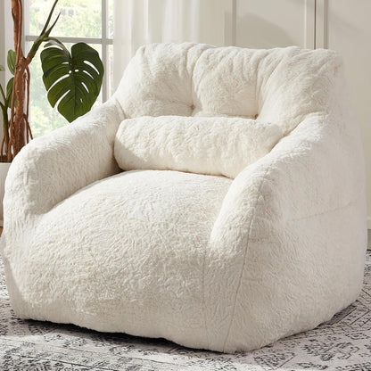 Bean Bag Chair for Adults with Pillow,Oversized Bean Bag Couch Chairs for Adults,Giant Lazy Couch