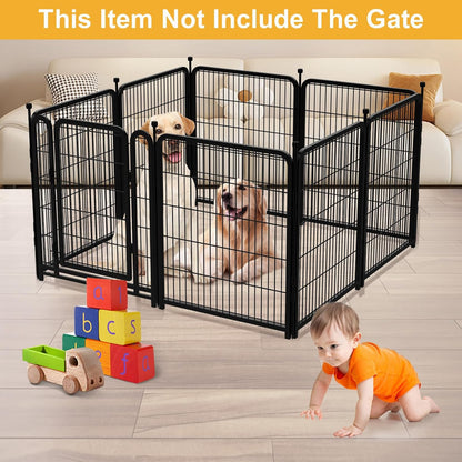 Garden Fence 36 Inch 14 Panels Without Gate, Inside and Outside, Total 31 Ft(l) Garden Fence for