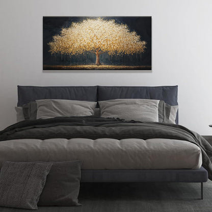 Canvas Wall Art Decor Gold Tree Of Life Abstract Wall Decor Artwork Canvas Prints Painting Gold