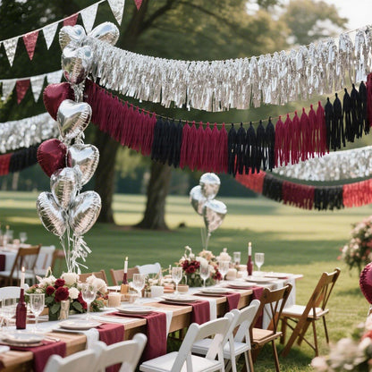 Tassel Garland Tissue Paper Tassel Banner,Tassels Party Decorations for