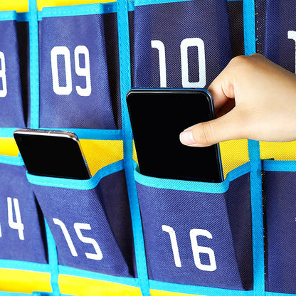 Loghot Classroom Accessories Closet Pocket Chart for Cell Phones Holder Wall Door Hanging Organizer