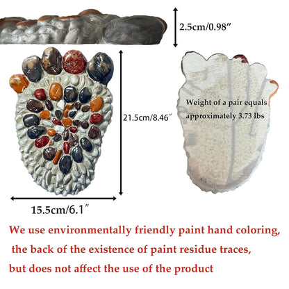 Outdooor Stepping Stones - Decorative Garden Stones for Patio, Deck, Garden or Sidewalk Faux