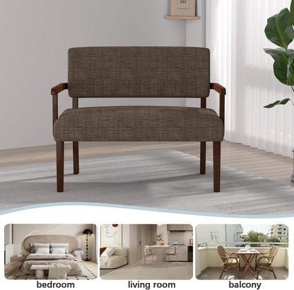 Accent Chair 2 Seat, Arm Chairs with Soft Seat and Armrests for Living Room, Love seat for Dining